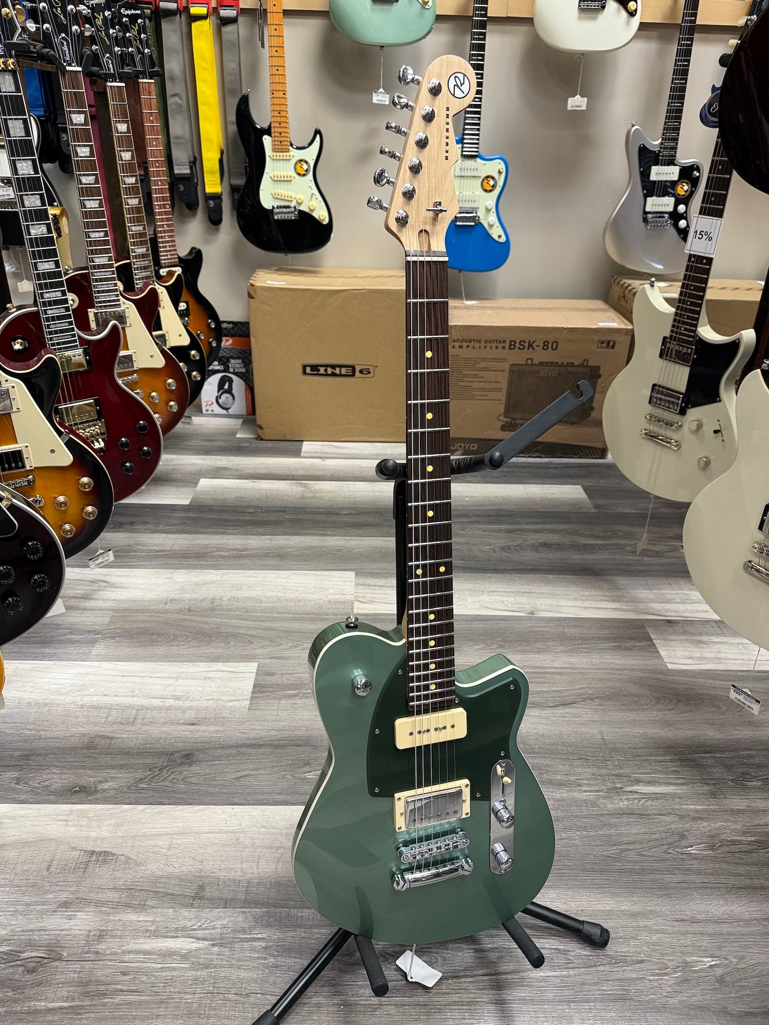 Reverend Double Agent OG Guitar - Metallic Alpine