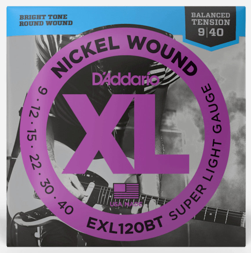 D&#39;Addario EXL120BT Nickel Wound Balanced Tension Light 9-42