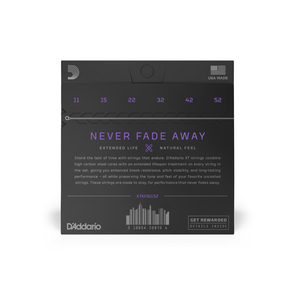 D'Addario XTAPB1152 Phosphor Bronze Acoustic Guitar Strings - Light 11-52