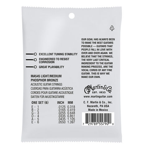 Martin MA545 Authentic Phoshor Bronze Light/Medium