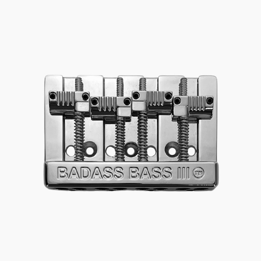 Leo Quan® Badass III™ 4-String Bass Bridge - Chrome