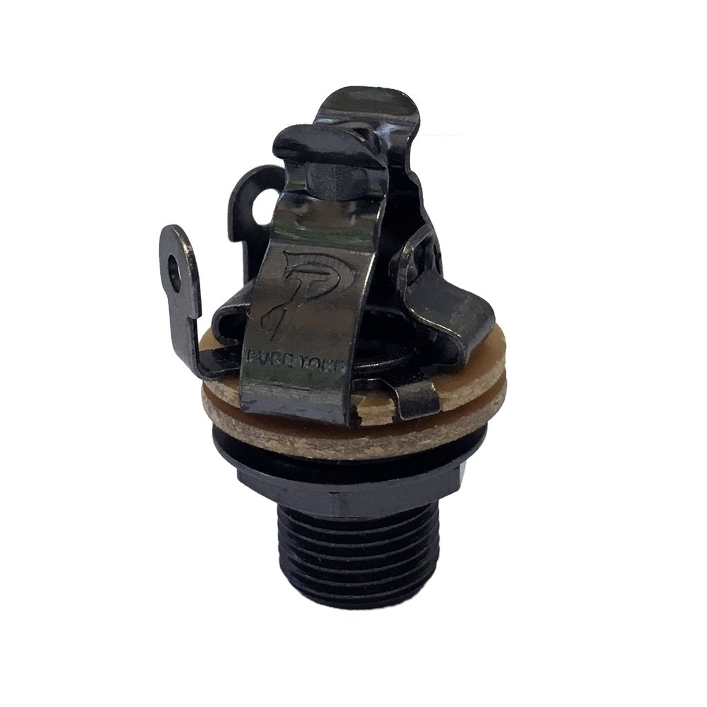 Pure Tone PTT1BN Mono Multi-Contact 1/4″ Output Jack - Black Nickel