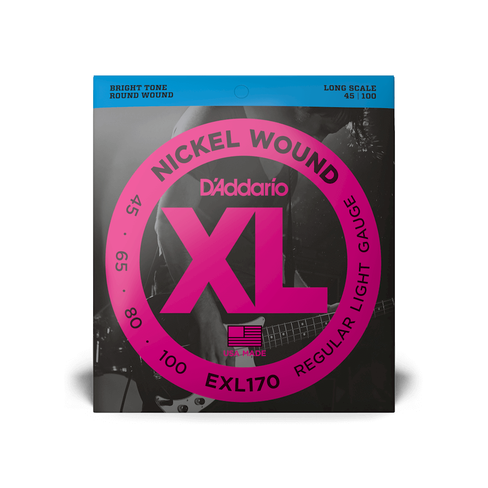 D'Addario EXL170 Nickel Wound Bass Light 45-100 Long Scale