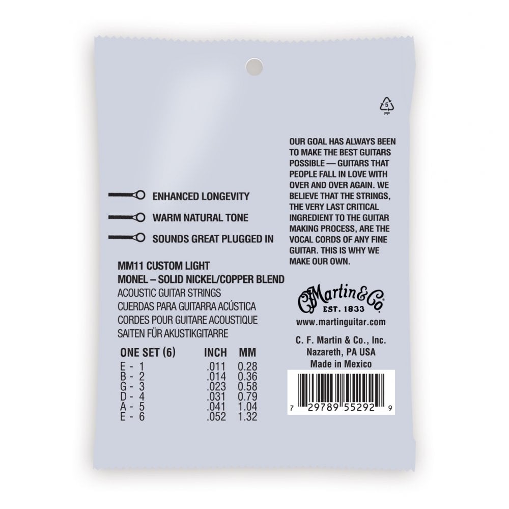 Martin MM11 Retro® Acoustic Strings