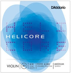 D'Addario H310 4/4M Helicore Violin String Set - 4/4 Scale - Med