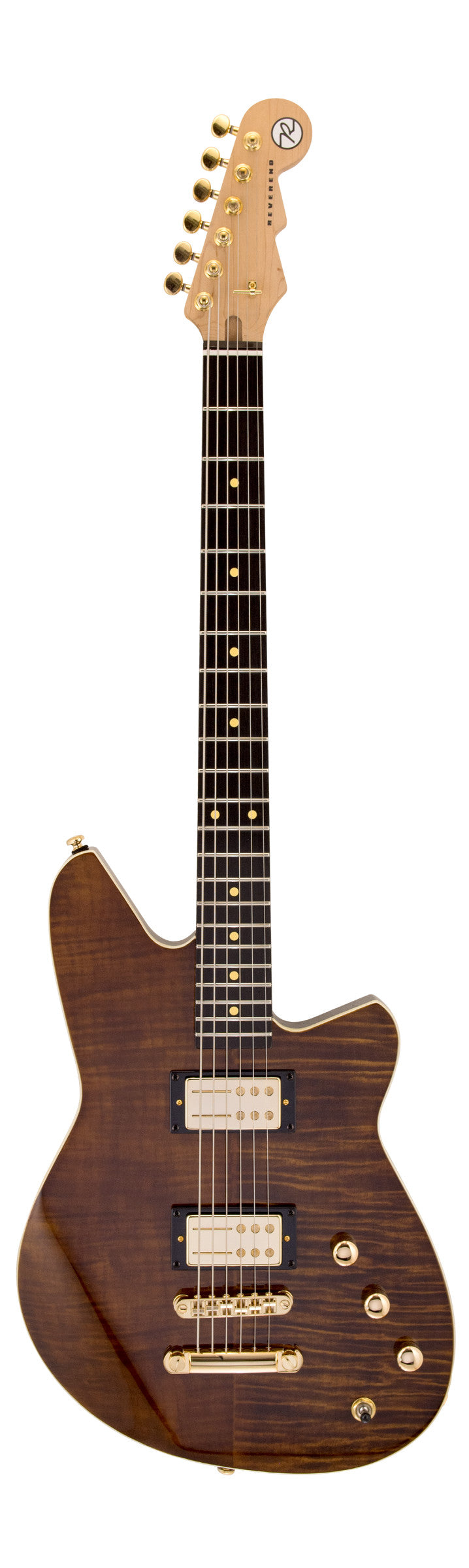 Reverend Descent RA (Baritone Guitar) 10th Anniversary - Dark Violin Brown (FM)