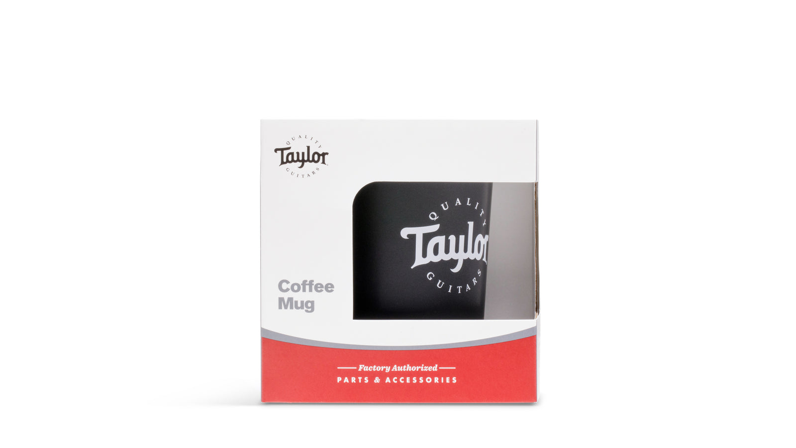 Taylor Rocca Coffee Mug 12oz - Black - White Logo