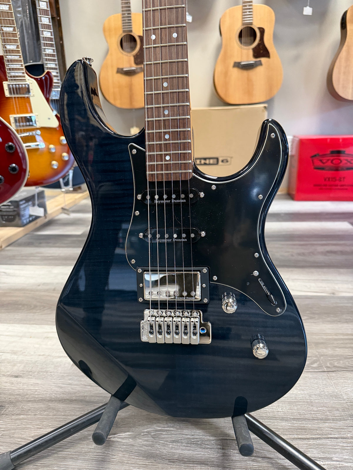 Yamaha Pacifica PAC612VIIFM TBL Electric Guitar - Translucent Black - "SD"