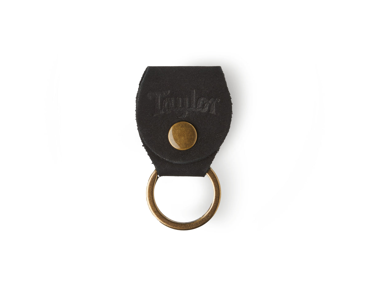Taylor Key Ring w/Pick Holder - Black Nubuck