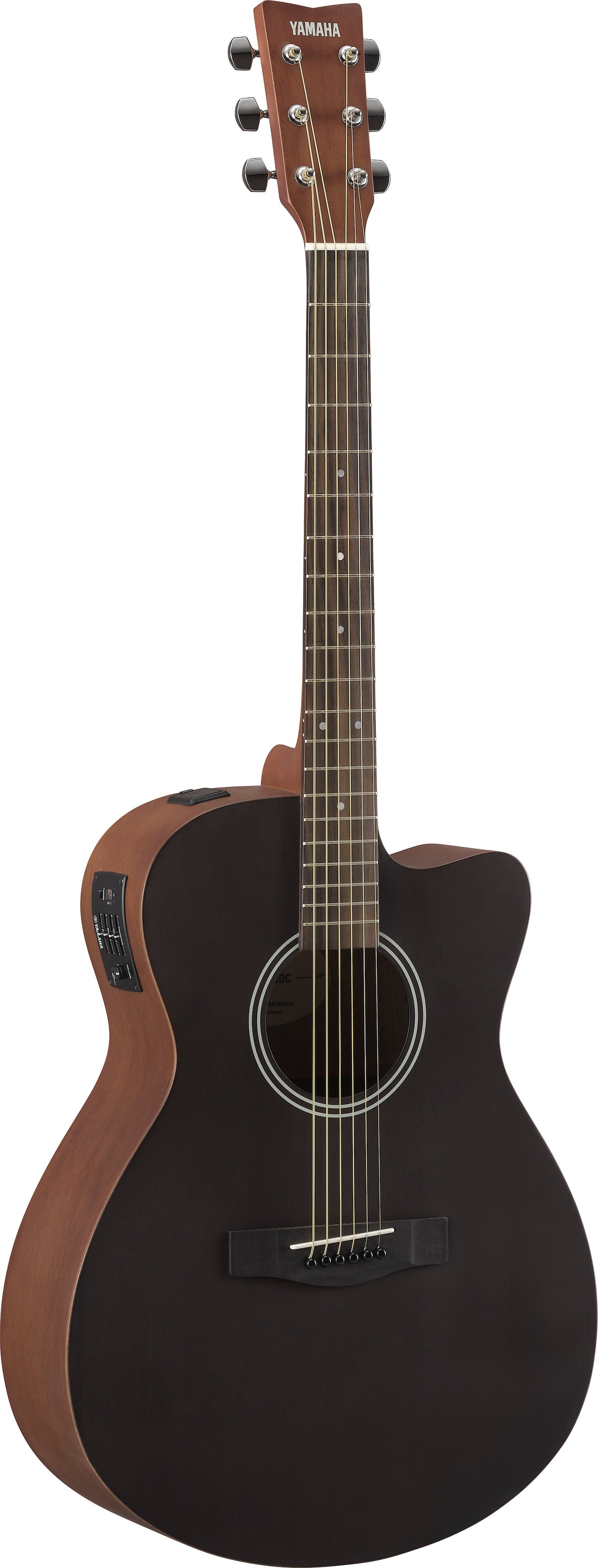 Yamaha FSX400C SMB Elec Folk Guitar - Smoky Black