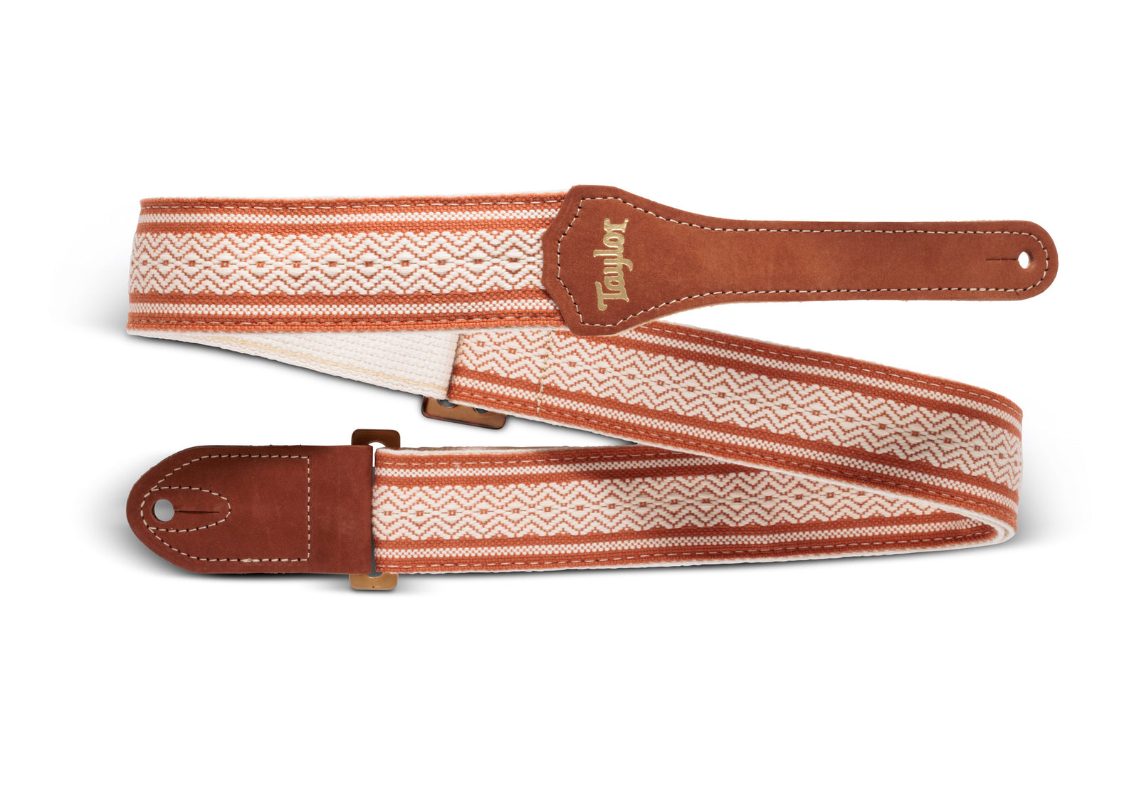 Taylor Academy Strap Amber Buckle Jacquard Cotton Strap - Brown