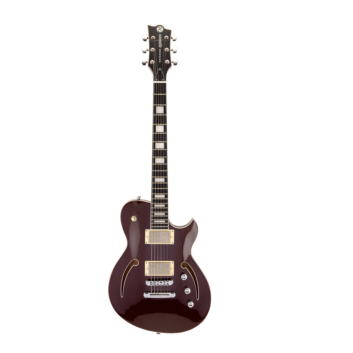 Reverend Roundhouse Air HH Elec. Guitar - Metallic Bordeaux