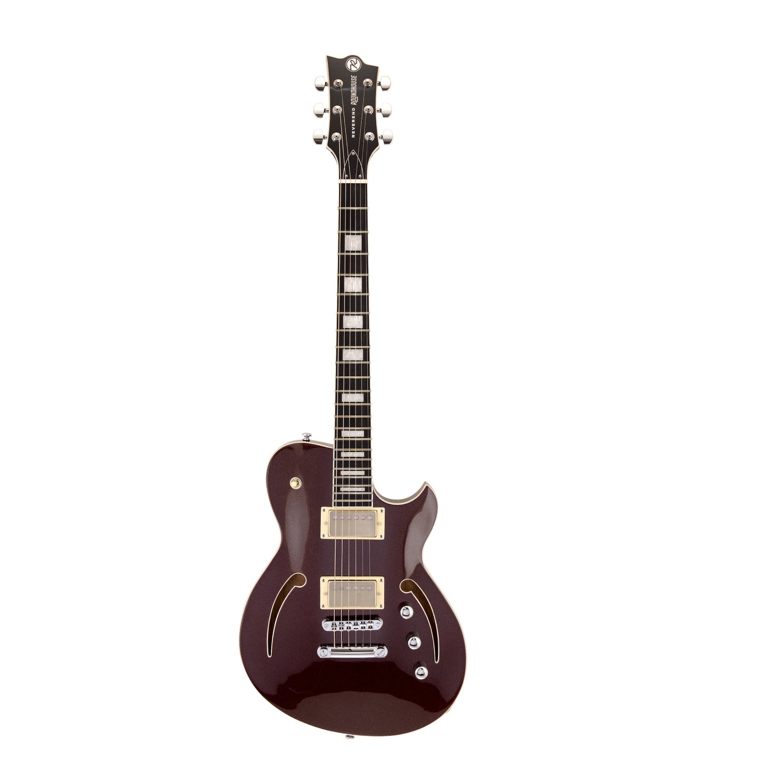Reverend Roundhouse Air HH Elec. Guitar - Metallic Bordeaux