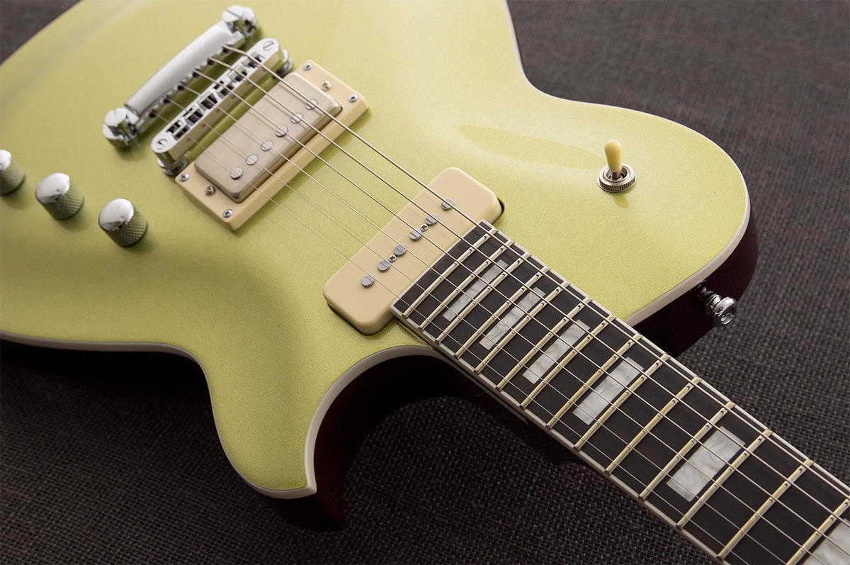 Reverend Roundhouse H90 Elec. Guitar - Metallic Limeade