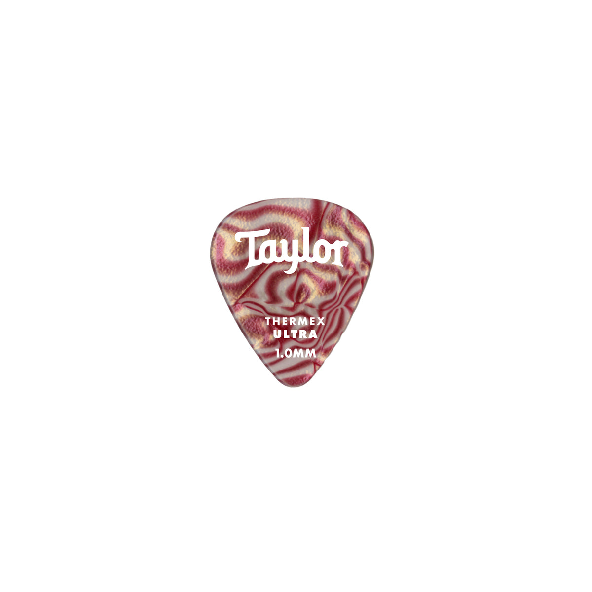Taylor Prem 351 Thermex Ultra Picks Ruby Swirl 6-pc  1.25mm