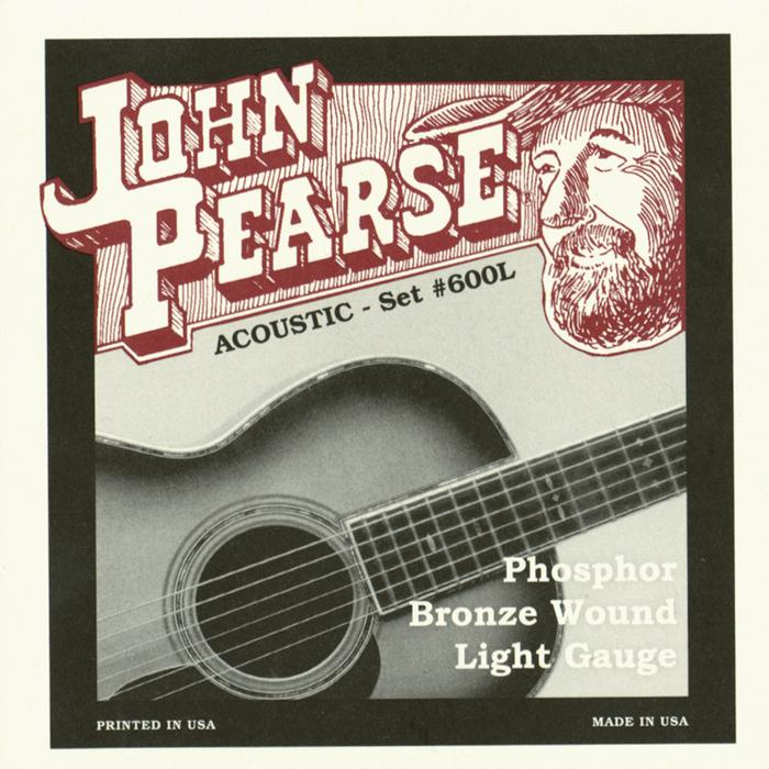 John Pearse 600L Acoustic 80/20 Bronze Strings - Light