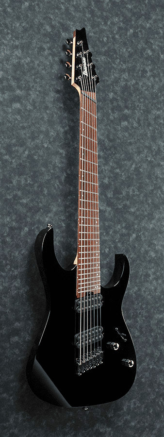 Ibanez RGMS7-BK 7 String Electric Guitar - Black - A Pratte