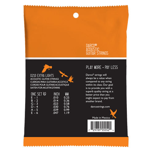 Martin Darco D210 Phosphor Bronze Acoustic Strings 10-47