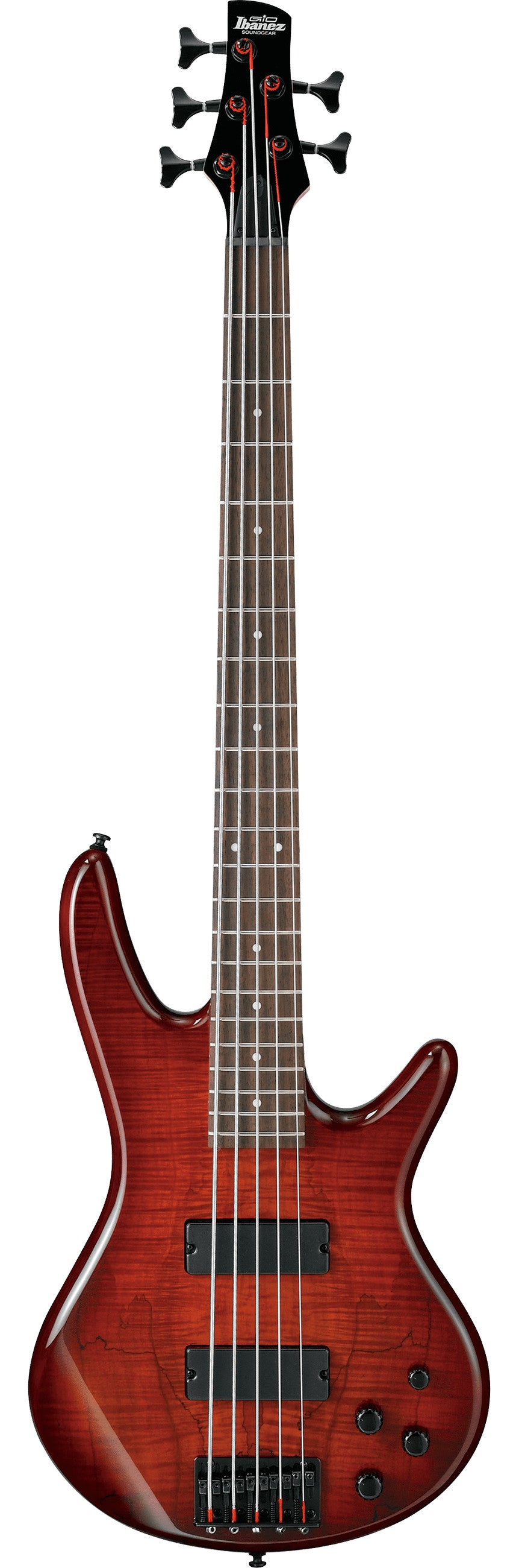 Ibanez Gio GSR205SM-CNB 5 String Bass - Charcoal Brown Burst