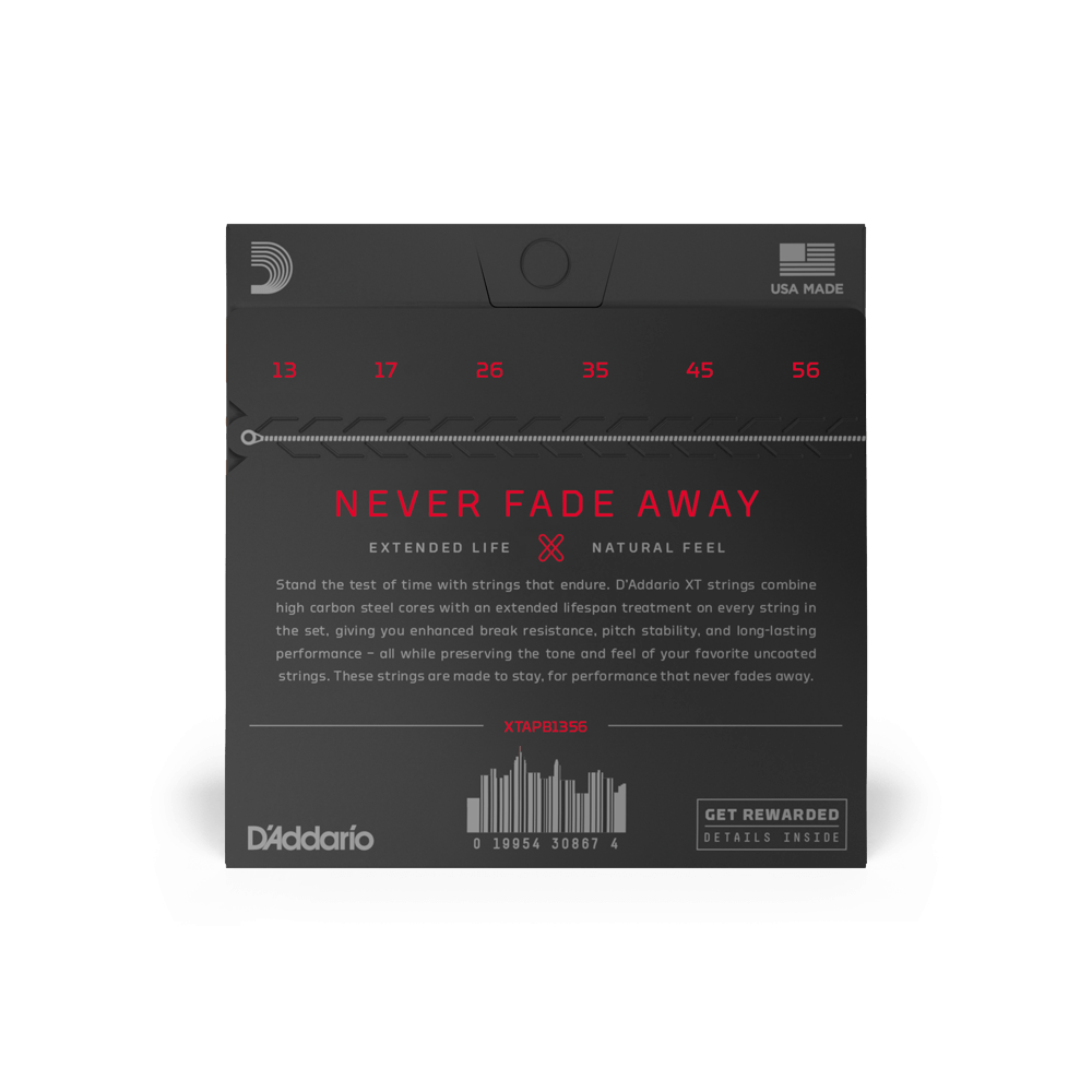 D'Addario XTAPB1356 Phosphor Bronze Acoustic Guitar Strings - Medium 13-56