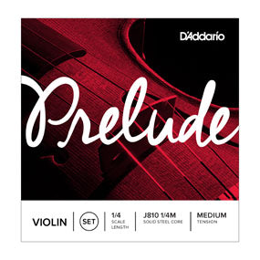 D'Addario J810 1/8M Prelude Violin String Set 1/8 Scale - Med