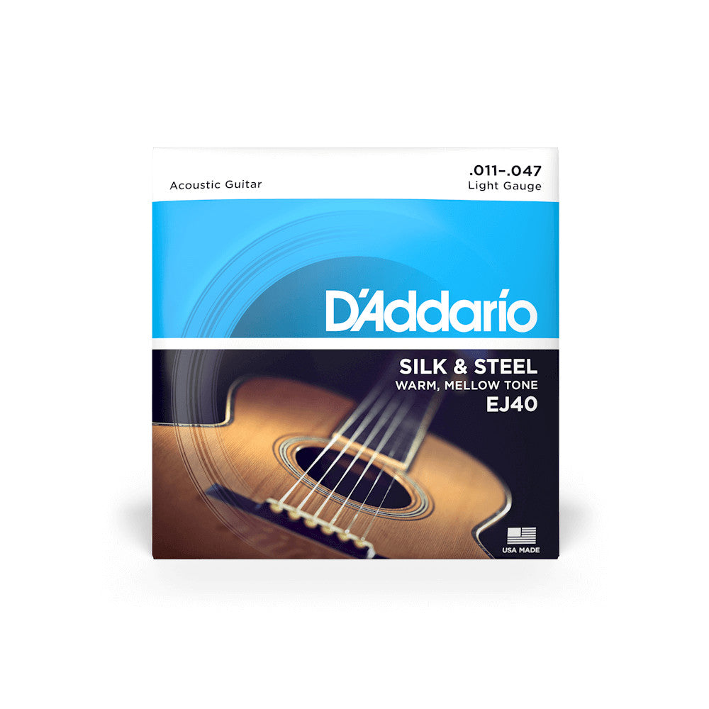 D'Addario EJ40 Silk & Steel Folk 11-47