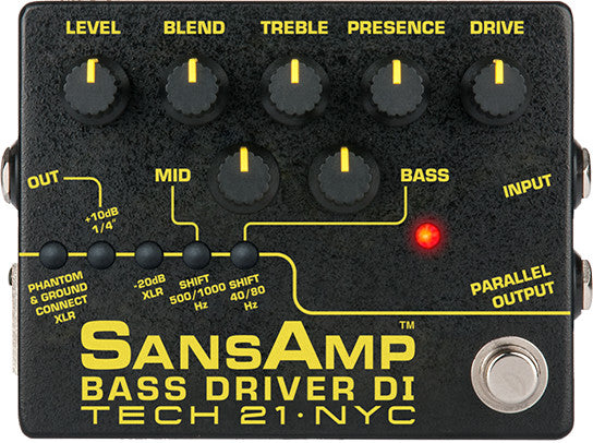 TECH 21 SansAmp Bass Driver DI Pedal