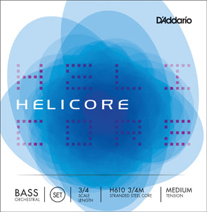 D'Addario H610 3/4M HELIC ORCHESTRAL BASS SET 3/4 MED