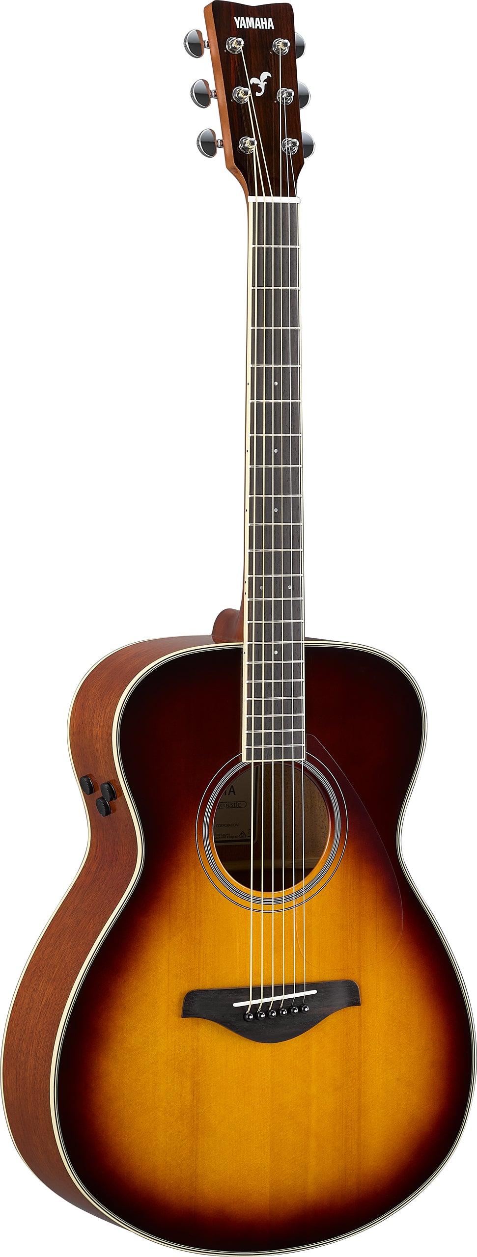 Yamaha FSTA BS TransAcoustic Guitars - Brown Sunburst