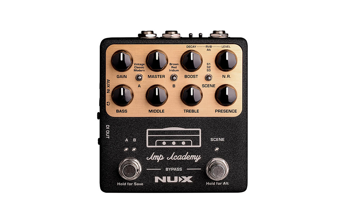 NUX NGS-6 Amp Academy Stomp-Box Amp Modeler Pedal - A Pratte