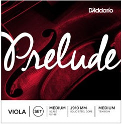 D&#39;Addario J910 MM Prelude Viola String Set - Med Scale - Med