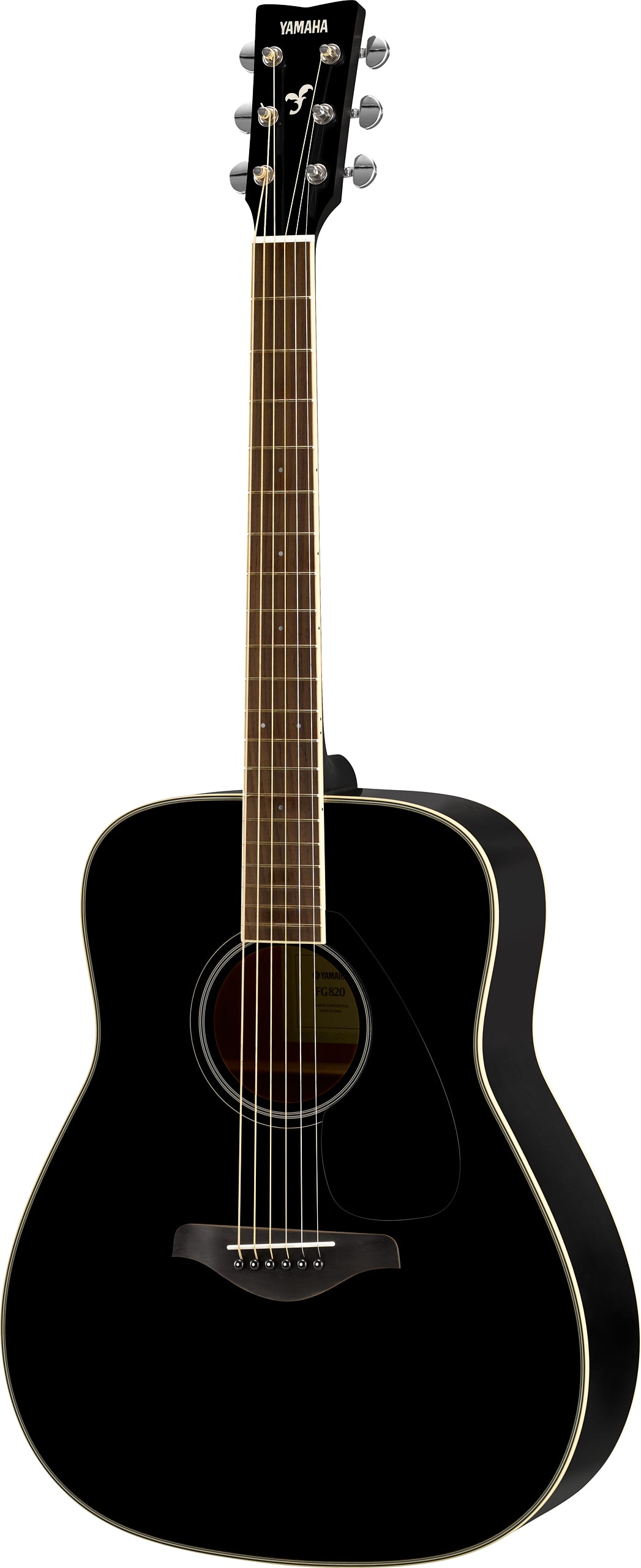 Yamaha FG820 BL Acoustic Guitar - Black - A Pratte Guitars & Strings
