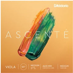 D&#39;Addario Ascenté Viola String Set - Med Scale - Med