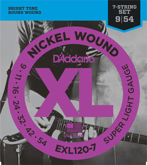 D'Addario EXL120-7 Nickel Wound 7-String Regular Light 9-54