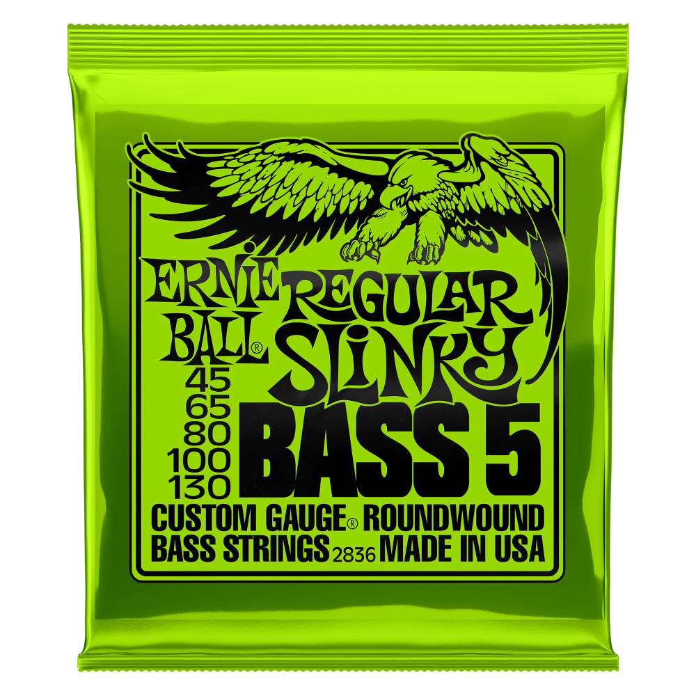 Ernie Ball 2836EB Regular Slinky 5-String N W Electric Bass Strings