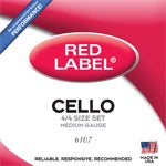 Super Sensitive Red Label Cello Strings - 4/4 Med