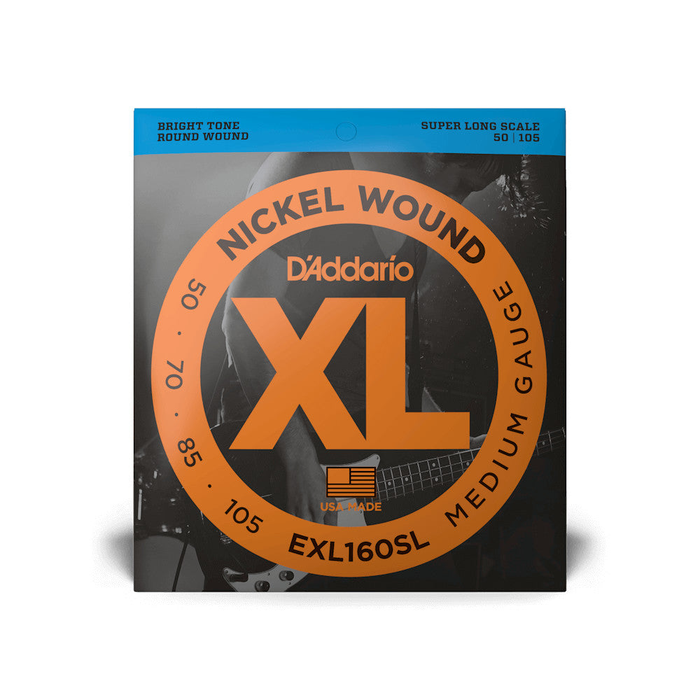 D&#39;Addario EXL160SL Nickel Wound Bass Medium 50-105 Sup Long Scale