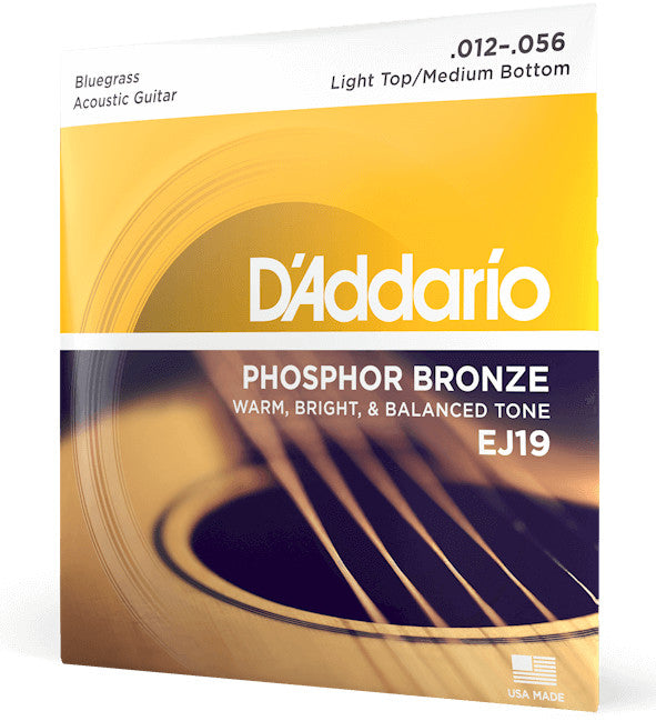 D&#39;Addario EJ19 Phosphor Bronze Bluegrass 12-56