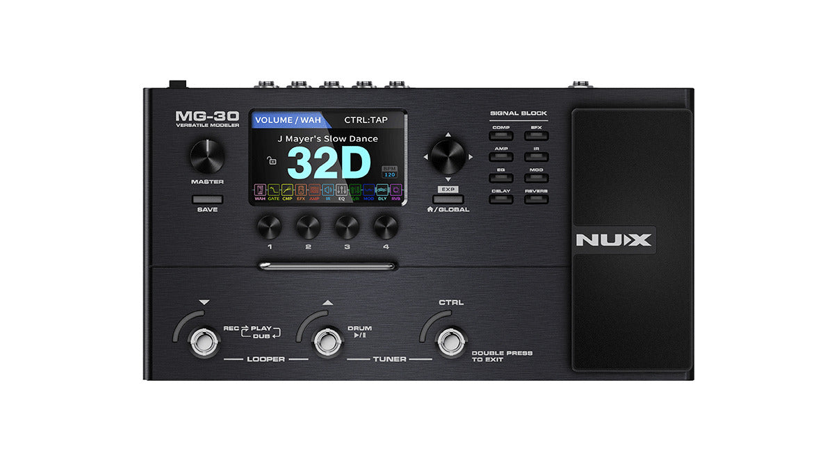 NUX MG-30 Electric Guitar Versatile Modeler Pedal Processor - A