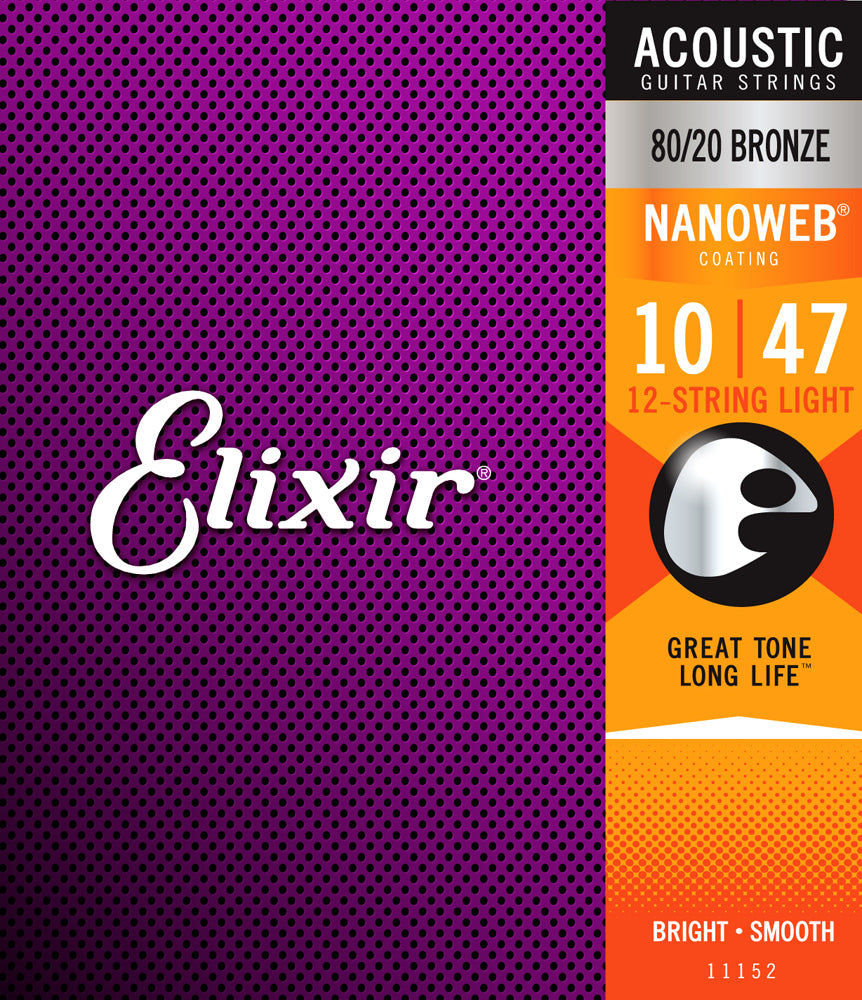 Elixir 11152 Acoustic 80/20 Bronze 12 String - Light
