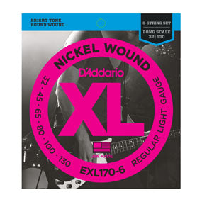 D'Addario EXL170-6 N W 6-String Bass - Light - 32-130 - Long Scale