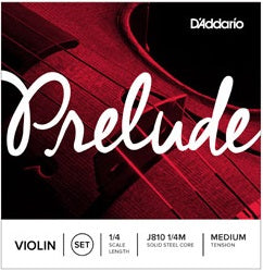 D&#39;Addario J811 3/4M Prelude Violin String E - 3/4 Scale - Med
