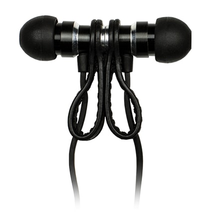 Meters Magnetics Wired In Ear HeadPhones Black Leather