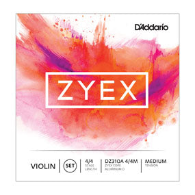 D'Addario DZ313 4/4M Zyex Violin String D 4/4 Scale - Med