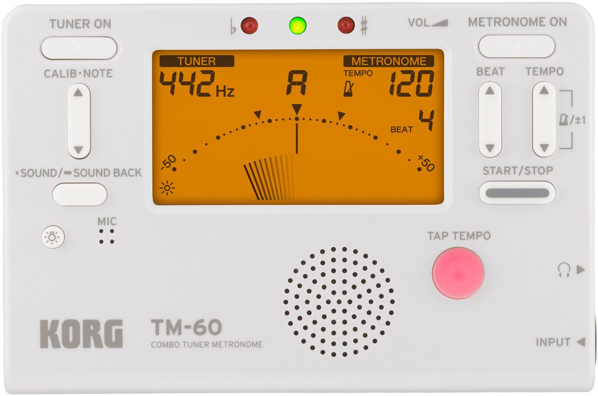 Korg CA-60 WH Chromatic Tuner &amp; Metronome