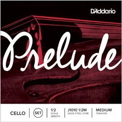 D'Addario J1010 1/2M Prelude Cello String Set - 1/2 Scale - Med