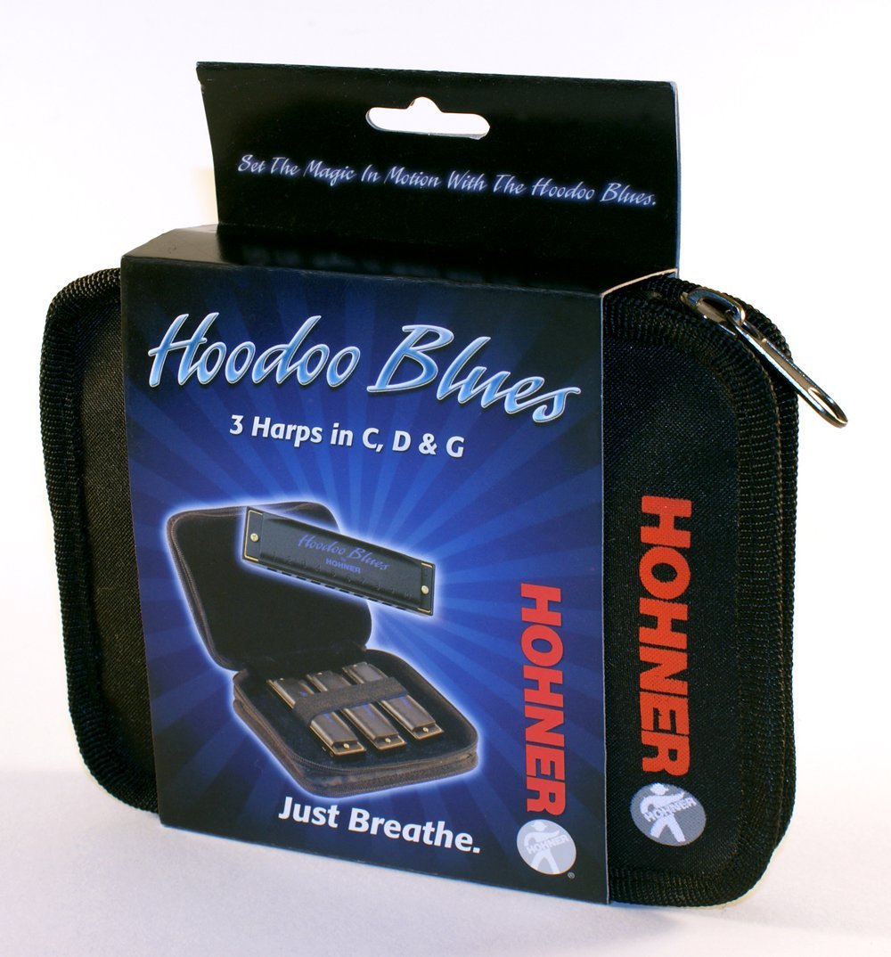 Hohner HBP HooDoo Blues Harmonica, Key of C, D and G