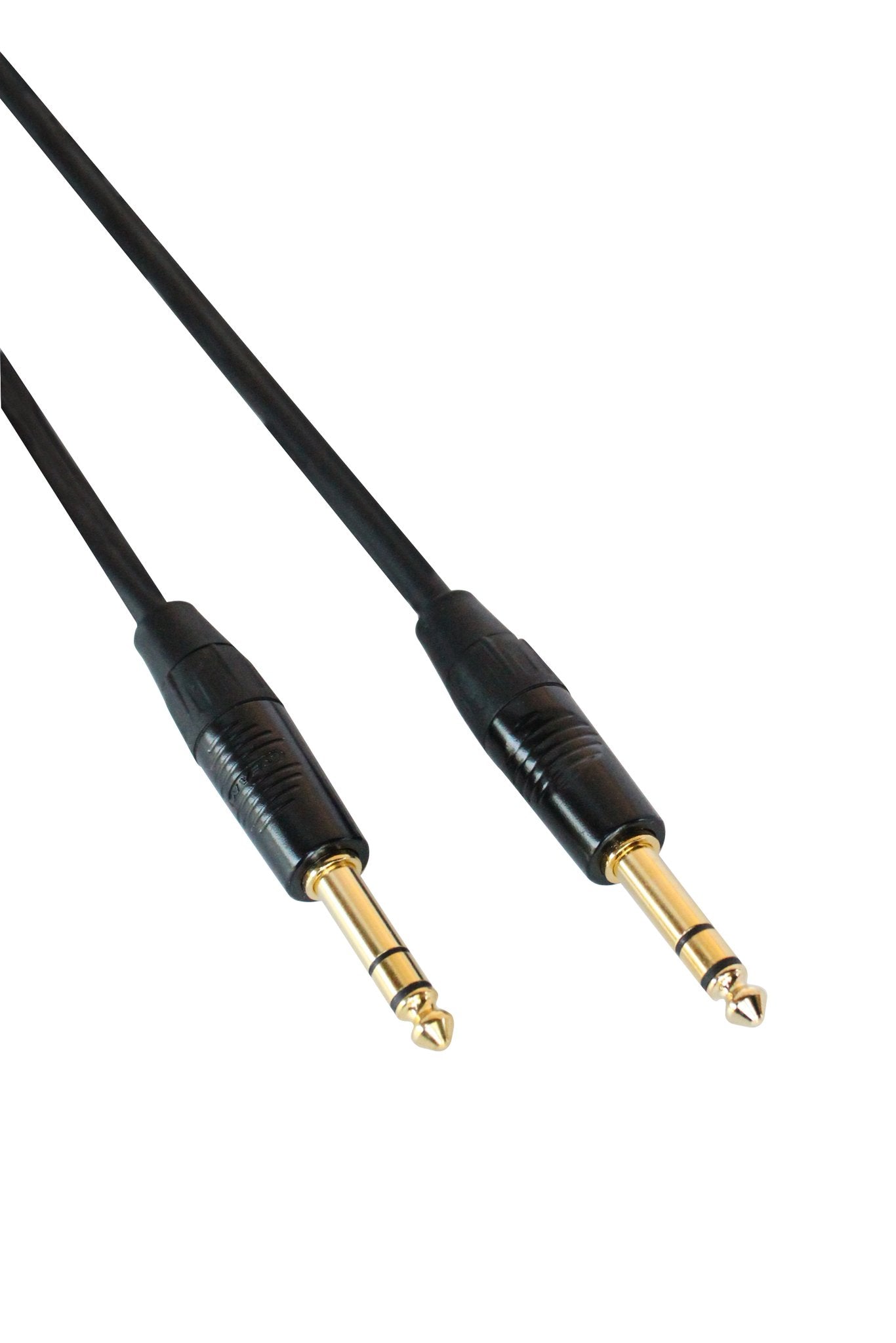 Digiflex HSS-25 25 Foot Pro Patch Cable -Black/Gold TRS Connectors