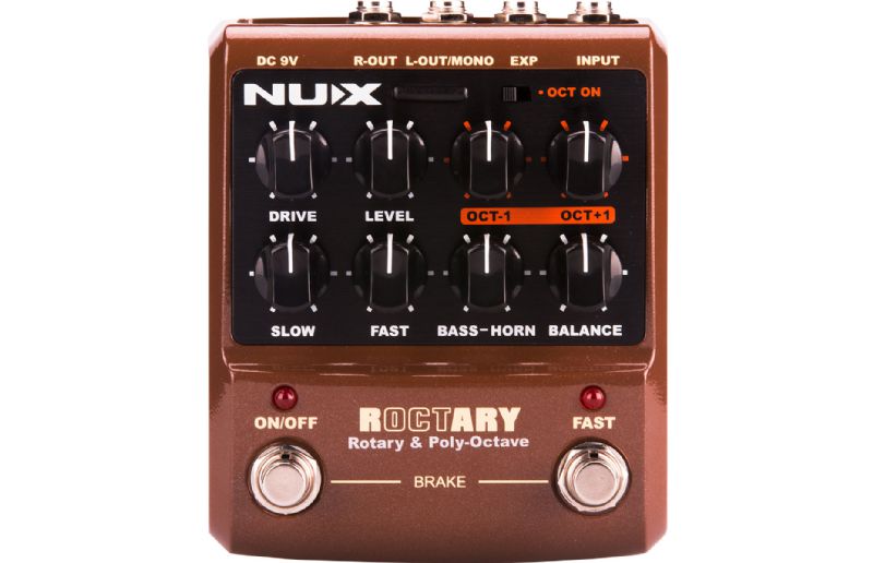 NUX ROCTARY Force Guitar Effects Pedal Rotary Speaker Simulator And Cabinet Polyphonic Octave