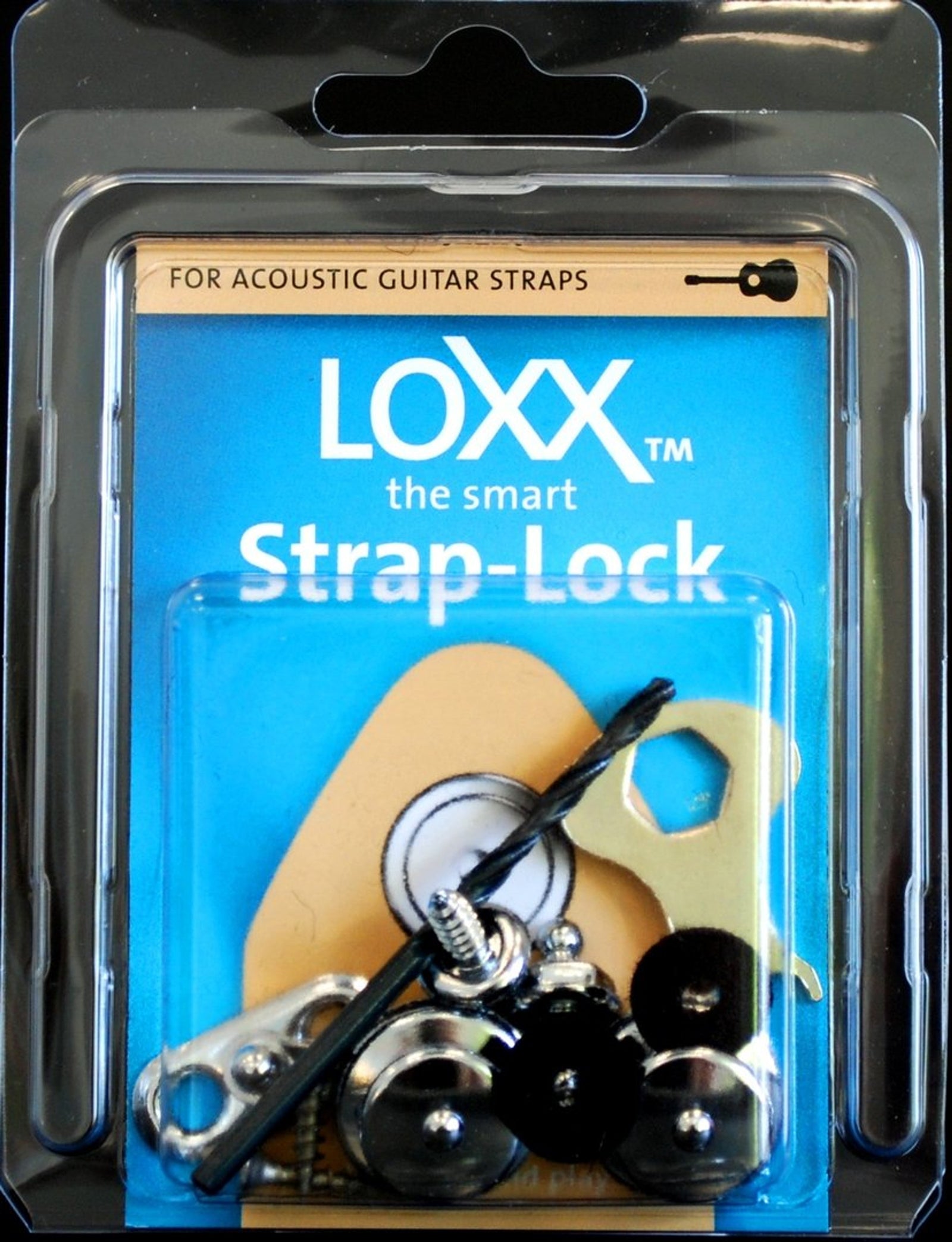Loxx L-AC-CHR Acoustic Guitar System - Chrome